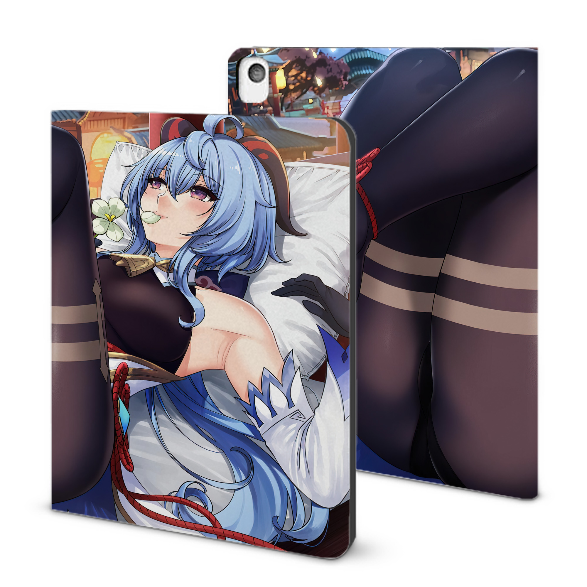 げんし神 genshin IPadケース ペンホルダー付き ブックスタイルデザイン